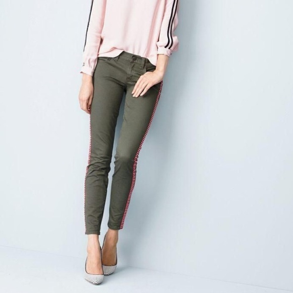 J. Crew Toothpick Jeans in Tux Stripe